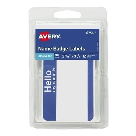 Avery Flexible Adhesive Mini Name Badge Labels