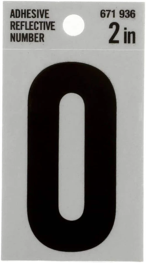 Everbilt 2 in. Vinyl Reflective Number 3