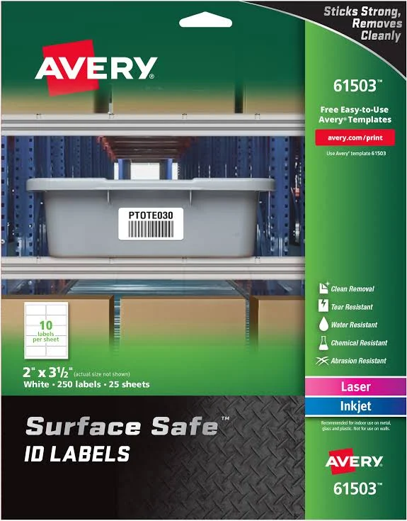 Avery Surface Safe ID Labels