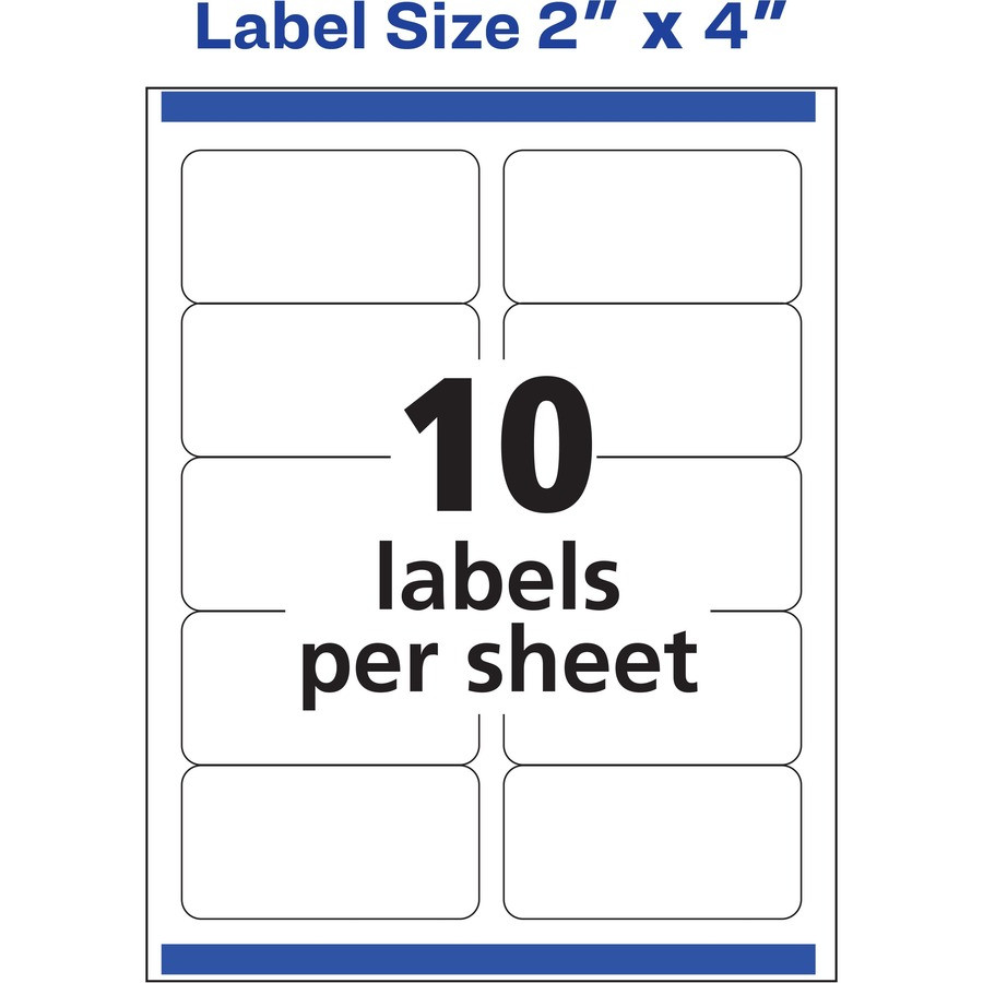 Avery Easy Peel White Shipping Labels AVE5263