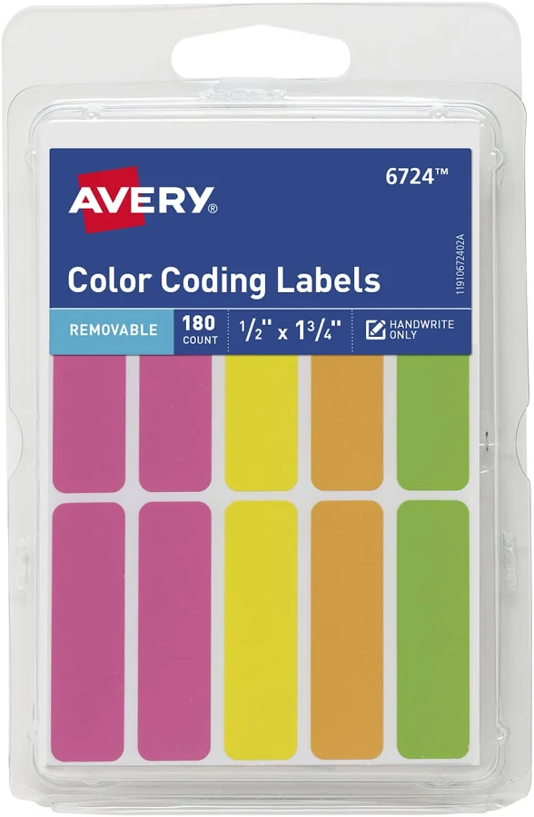 Avery Removable Color-Coding Labels