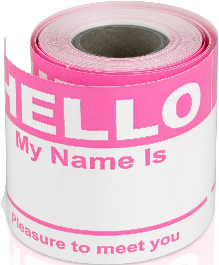 Hello My Name is Stickers