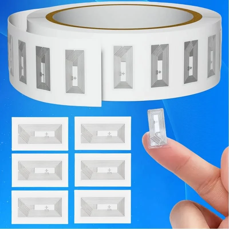 NTAG213 NFC Tags Bulk Rewritable Adhesive Labels Transparent Design for Smart Shelves Inventory