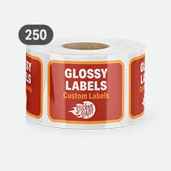 250 Rectangle Glossy Labels | Custom | StickerGiant