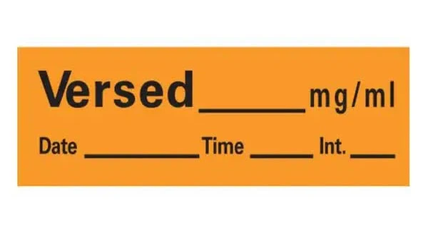 1/2" x 1-1/2" Orange Versed Labels - 333/Roll (AN-149)