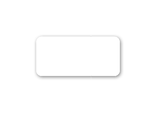 Rectangular Adhesive Tag 1/2"X1"