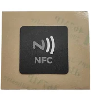 Custom Size Logo 13.56mhz Fm11nt021 Nfc Chip Rfid Stickers Dia 25mm Waterproof P