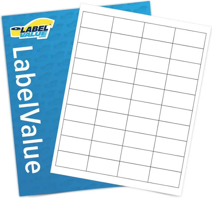 2” x 1” Rectangle Sheet Labels - Inkjet & Laser Printer Compatible Address Labels | Label Supplies From Label Value