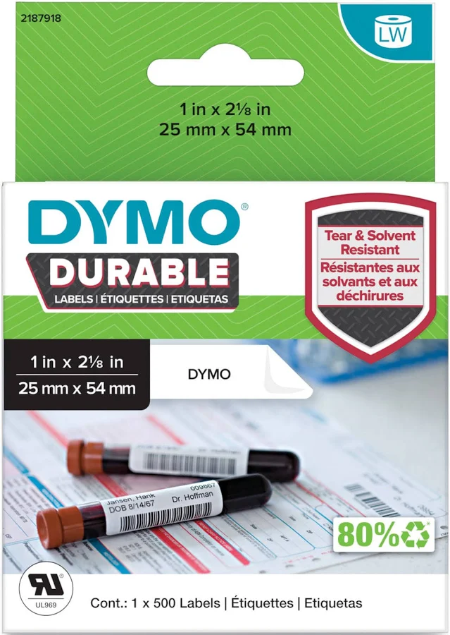 DYMO LW Durable Labels Medical Prescription Label