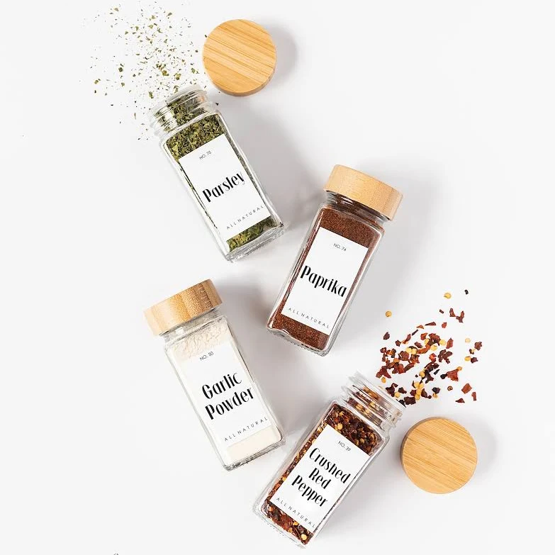 PRINTED Spice Labels, Spice Rack Labels, Minimalist Spice Labels, Kitchen Organization, Water Resistant, Modern Minimalistic, Modern Spice