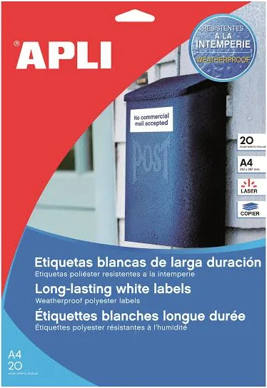 Agipa APLI Printer Label