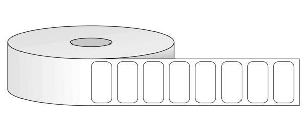 1" x 0.5" Labels Standard White Thermal
