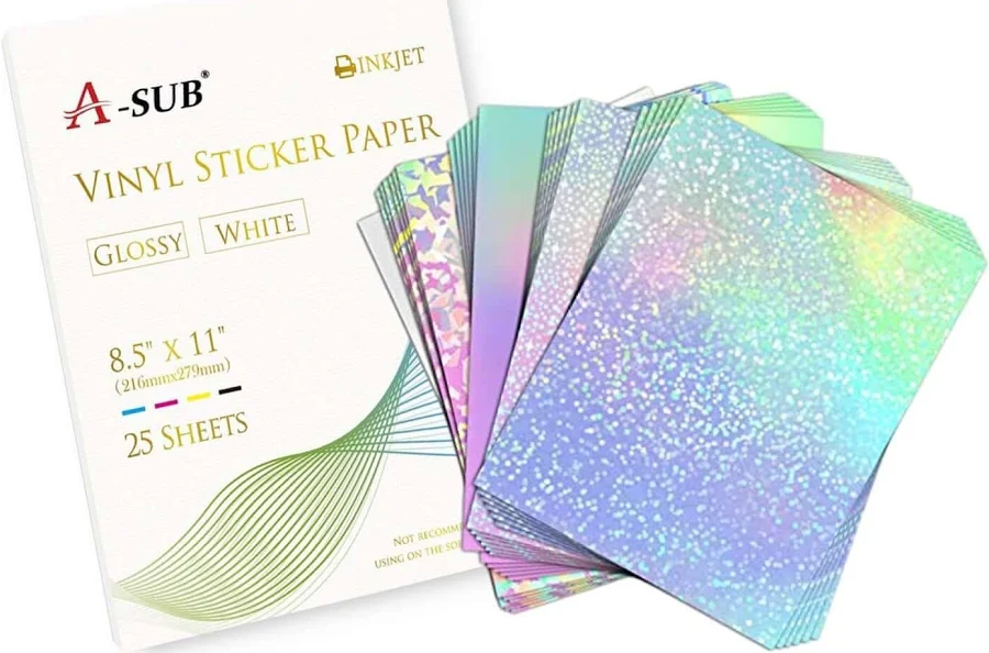 A-sub Holographic Laminate Sticker Paper & Bundle Kit