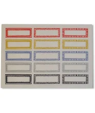 Decorative Labels; Packet of 30 Narrow Self-Adhesive Labels (30 Labels)