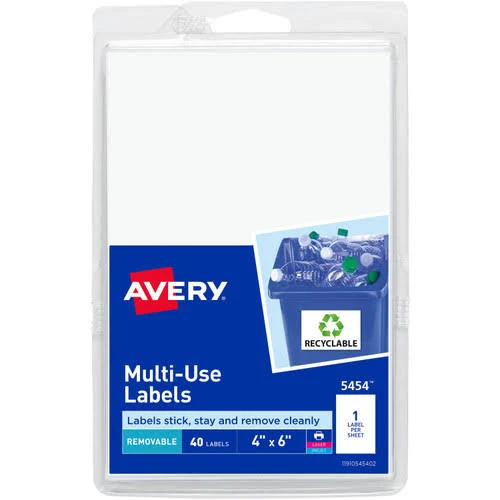 Avery Removable Multi-Use Labels 05454