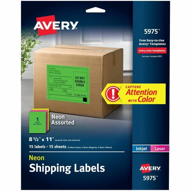Avery High Visibility Laser Labels