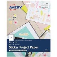 Avery? Permanent Sticker Project Paper