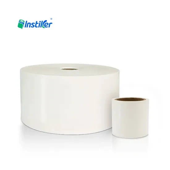 Clear Adhesive Polyethylene Label Paper Jumbo Roll for Easy Printing