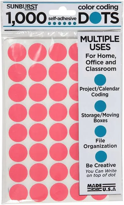 Sunburst Systems Color Coding Dots