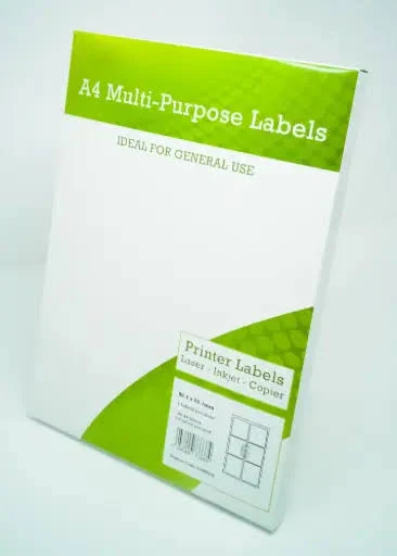 UP A4 Multipurpose Labels 6 Per Sheet 99.1 x 93.1mm (White) Pk of 100 A4MPL06