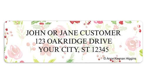 Seasonal Blooms Address Labels