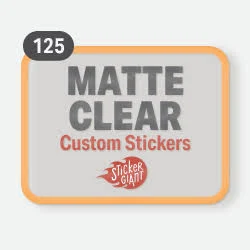 StickerGiant 10000 Rectangle Matte Clear Weatherproof Stickers