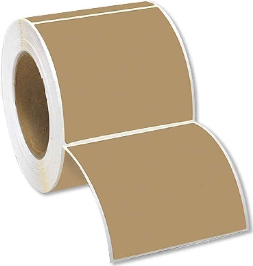 Labelmaster Shipbr3 Blank Brown Kraft Paper Label