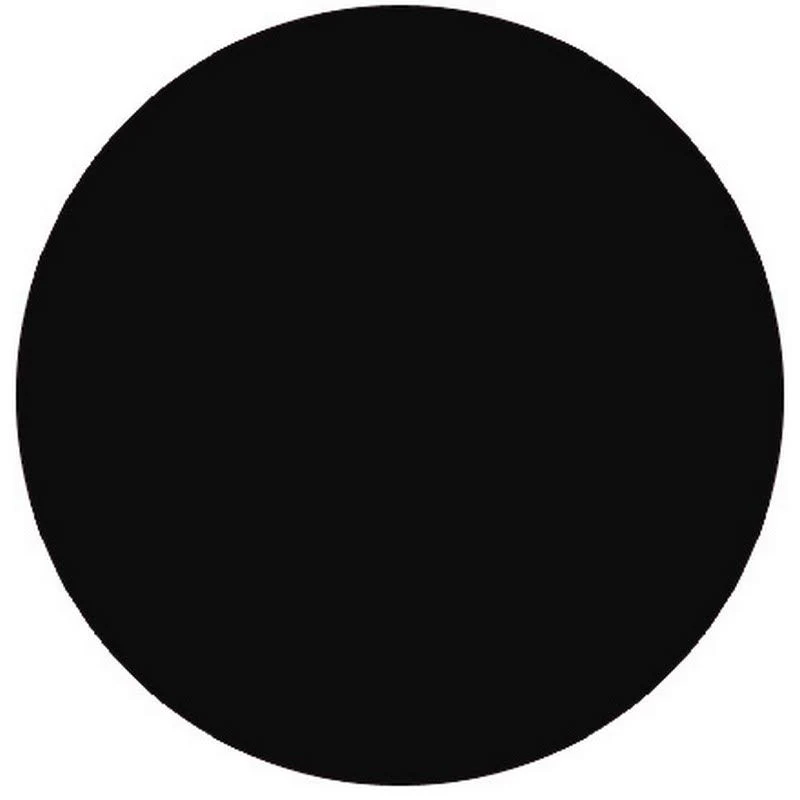 2" Diameter Black Circle Labels (500 per Roll)