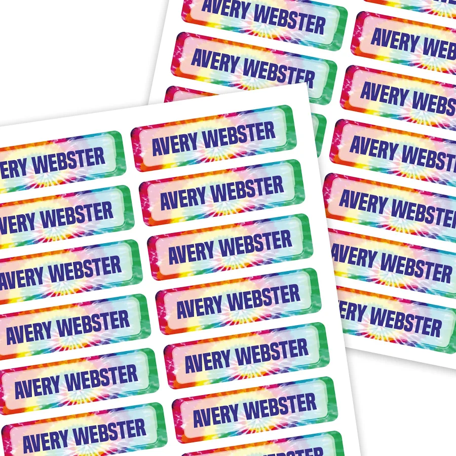 Mini Rectangle Name Labels | Multi-purpose waterproof labels 33