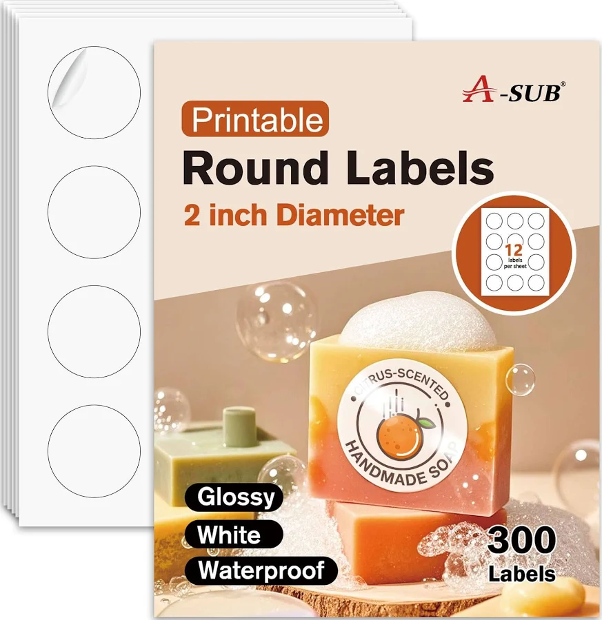 Waterproof Round Sticker Labels