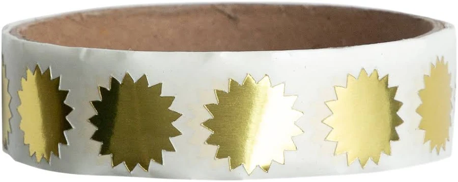 Jam Paper Gold Foil Wafer Seal Labels