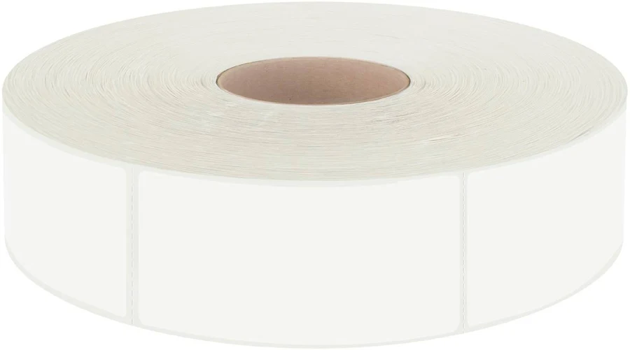 600 Pcs White Rectangular Stickers - Self-adhesive Blank Labels For