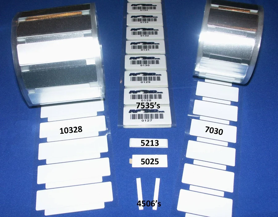 Model ML5020-M4QT Metal Mount Label on Roll Stock, 50x20x.86mm, UHF 902-928 MHz passive RFID