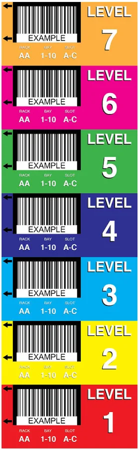 Custom Warehouse Barcode Labels 25 Pack (2.5in x 8in) Adhesive Vinyl