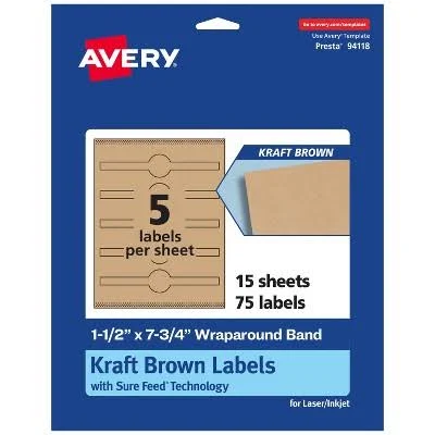 Avery Kraft Brown Cigar Labels