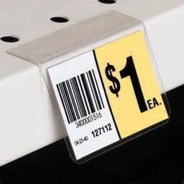 Adhesive Shelf Label Holders - 100/case