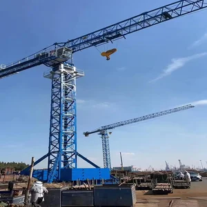 Башенный кран с плоским верхом QTZ6015, индивидуальное строительное подъемное оборудование для высотных зданий