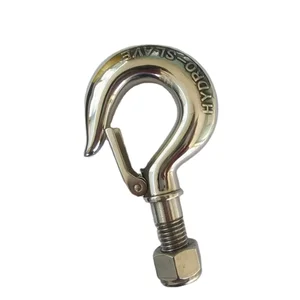Крюк для подъема тяжелых грузов 5/8'' из нержавеющей стали, крановый подъемный крюк с защелкой, прямые продажи с завода