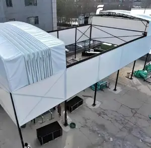 Регулируемая электрическая разборная крыша из стали, устойчивая к ветру и снегу, с возможностью выбора вариантов