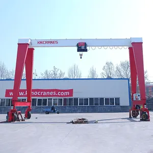 Груа портик 35 40 50 тонн однобалочный резиновый козловой кран с электрической Талью