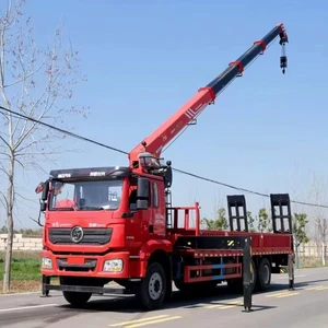 Прямая Продажа с китайского завода, телескопическая стрела Shacman 6x4 с SANY Palfinger 8T 10T 12 тонн с лестничным подъемным краном