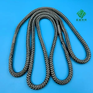 Канат альпинистский плоский круглоспиральный LANXIN из UHMWPE, 12-прядный, высокопрочный, износостойкий, на заказ от производителя