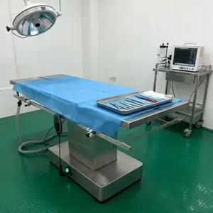Электрический подъемный операционный стол из нержавеющей стали V-образной формы с наклоном на 45 градусов назад и вперед