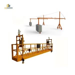 Подвесная платформа ZLP630 из алюминиевого сплава, промышленная электрическая подвесная люлька с грузоподъемностью 630/800/1000 кг