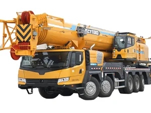 Вездеходный кран QY130K грузоподъемностью 130 тонн, стрела 74,3 м, 5003 кН·м для ветряных турбин и мостов