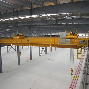 Горячая распродажа: Мостовой кран QD с двойной балкой, 10, 32, 80 тонн, для тяжелых условий эксплуатации в цехах