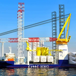 Морская ветряная турбина, установка Workboat