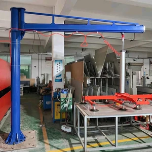 Стационарный ручной консольный кран 125-250 кг с поворотом на 360 градусов, напольный, для мастерских