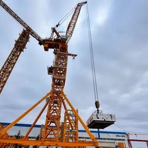 Башенный кран DHL3300 с поворотной стрелой, грузоподъемность 220 тонн, тяжелое подъемное оборудование для ветроэнергетики