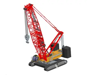 Тяжелый гусеничный кран SCC2800A грузоподъемностью 280 т с двигателем и коробкой передач для установки ветряных турбин